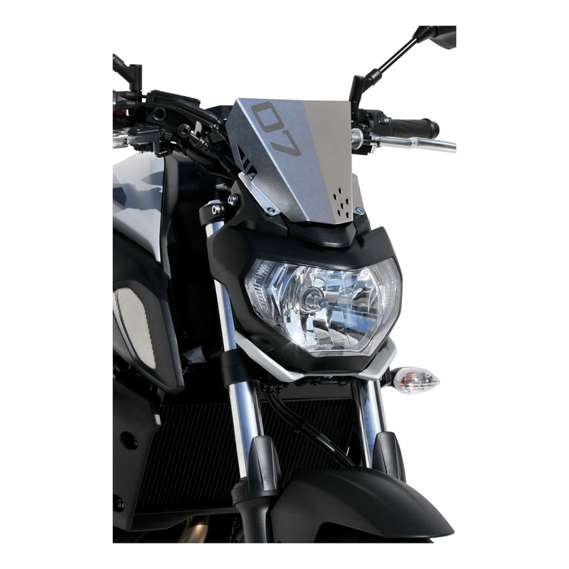 Saute-vent Ermax Sport 22 cm Yamaha MT-07 18-20 aluminium