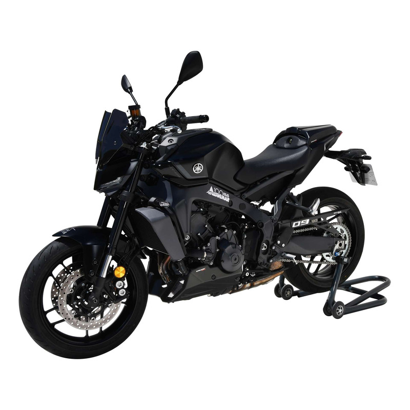 Saute-vent Ermax Sport 22 cm Yamaha MT-09 24-25 noir foncé opaque