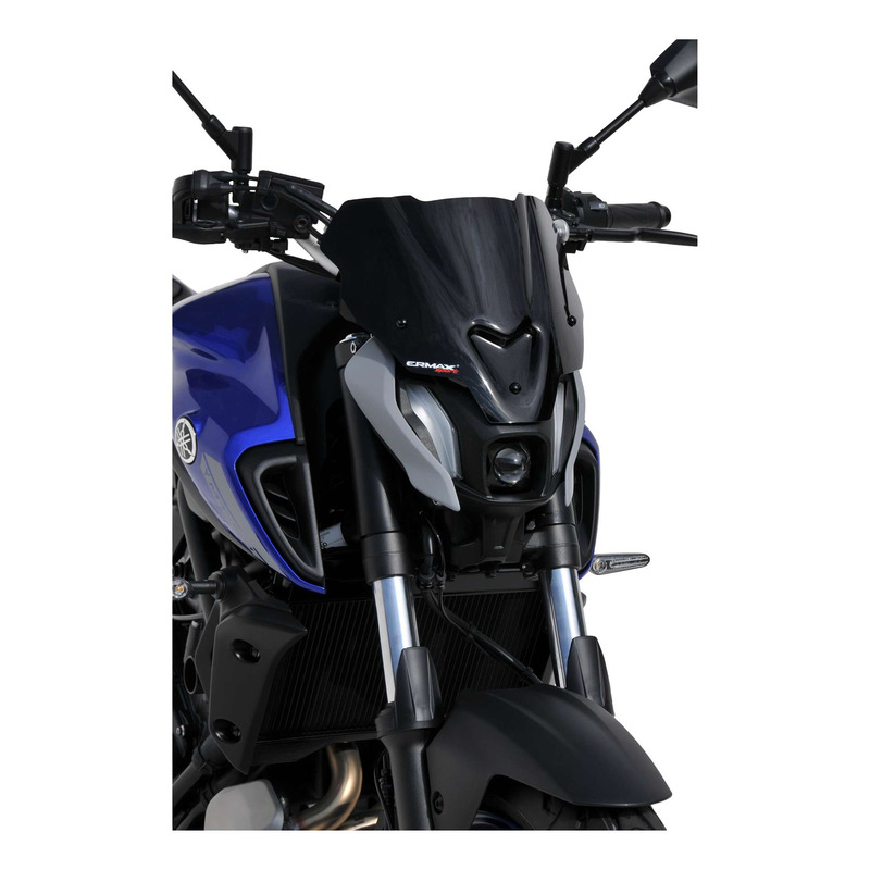 Saute-vent Ermax Sport 25 cm Yamaha MT-07 21-24 gris satin opaque