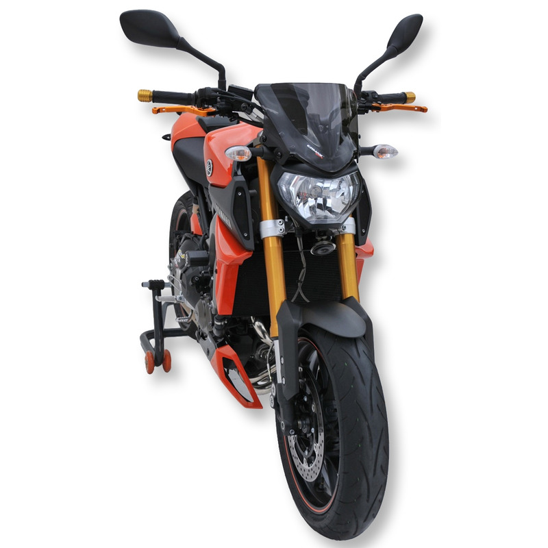 Saute-vent Ermax Sport 25 cm Yamaha MT-09 14-16 noir foncé opaque
