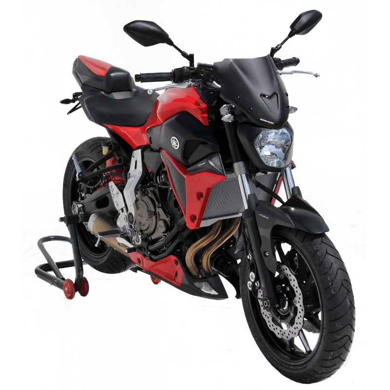 Saute-vent Ermax Sport 27 cm Yamaha MT-07 14-17 noir satin opaque