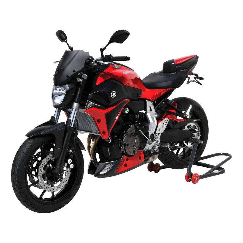 Saute-vent Ermax Sport 27 cm Yamaha MT-07 14-17 gris satin opaque