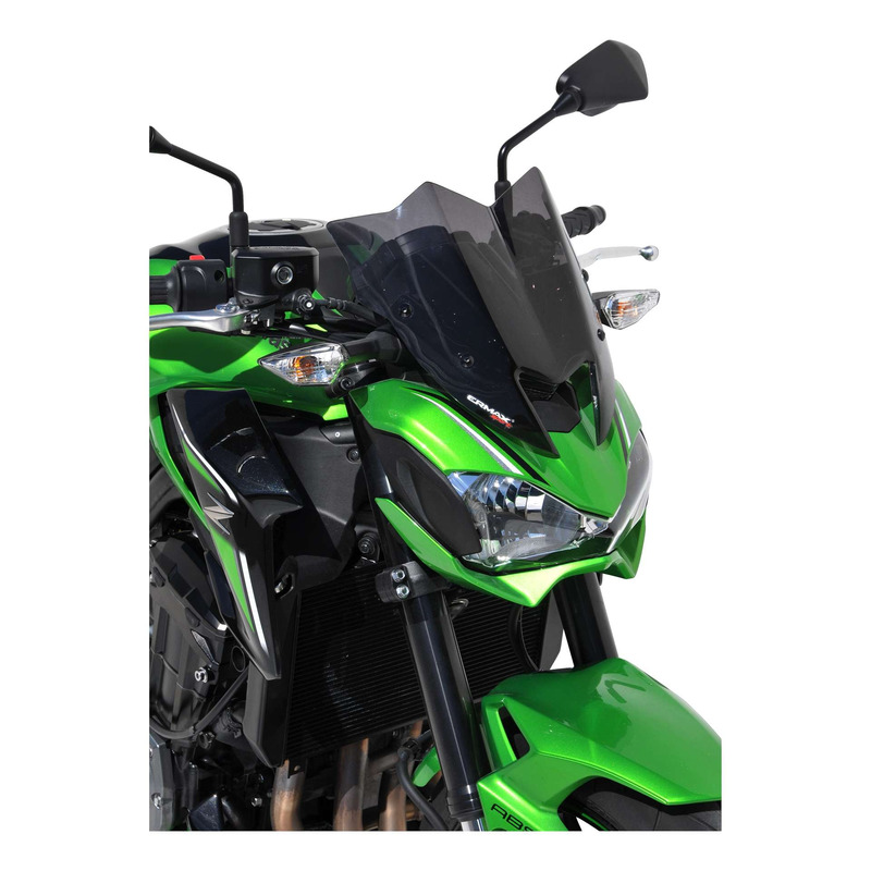 Saute-vent Ermax Sport 30 cm Kawasaki Z 900 17-19 gris satin opaque