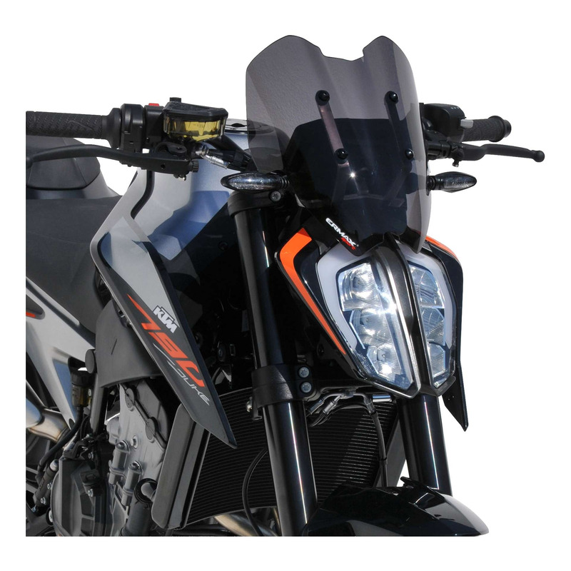 Saute-vent Ermax Sport 31 cm KTM 790 Duke 18-25 noir foncé opaque