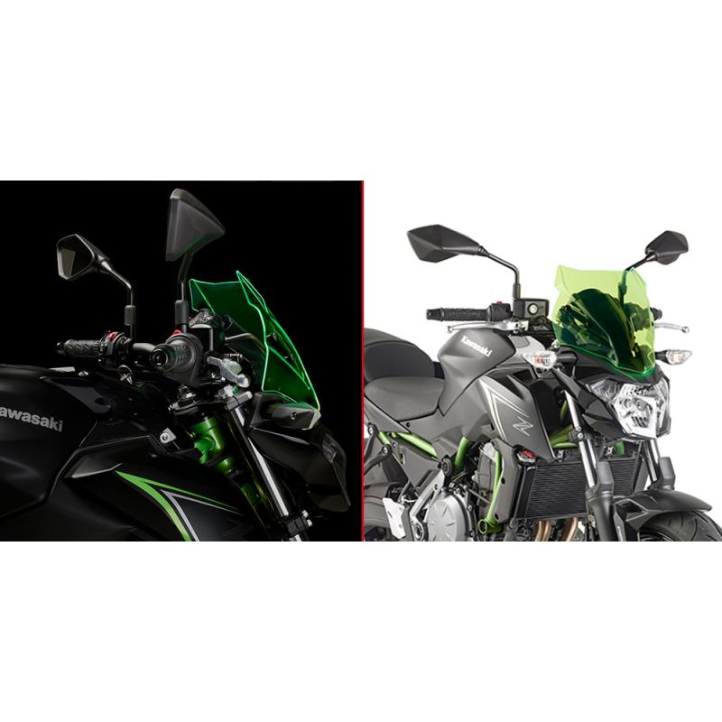 Saute vent Givi Lime Kawasaki Z650 17-18 vert transparent