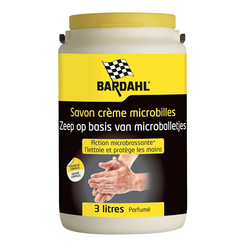 Savon crème microbilles Bardahl avec pompe intégrée 3L