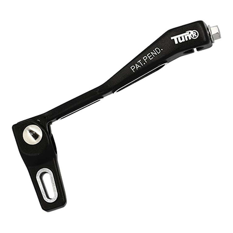 SÃ©lecteur de vitesse race noir Tun'R en alu pour moteur Euro 3/4