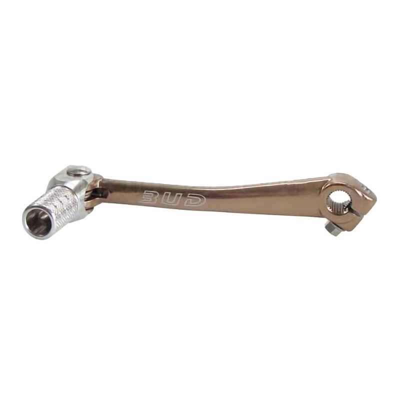 Sélecteur de Vitesse Repliable BUD RACING en Alu Forgé et Anodisé Argent pour Aprilia 450 SXV 04-12
