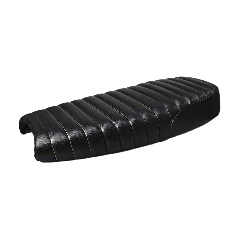 Selle Brazoline Scrambler 4 noire coutures droites noires