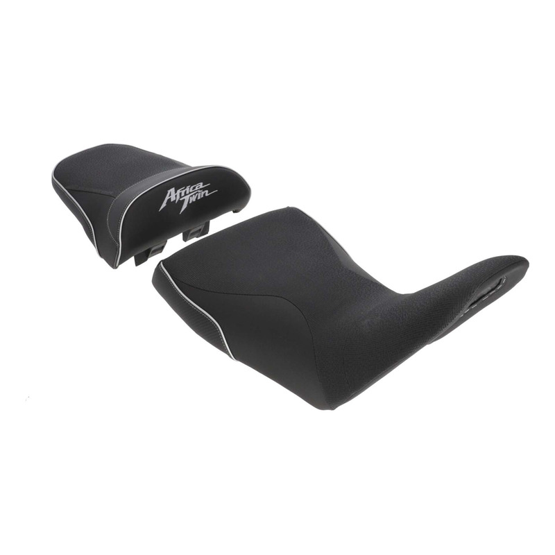 Selle confort complète Bagster SIT'N GO Honda 1100 Africa Twin 20-26 noir/carbone liseré argent