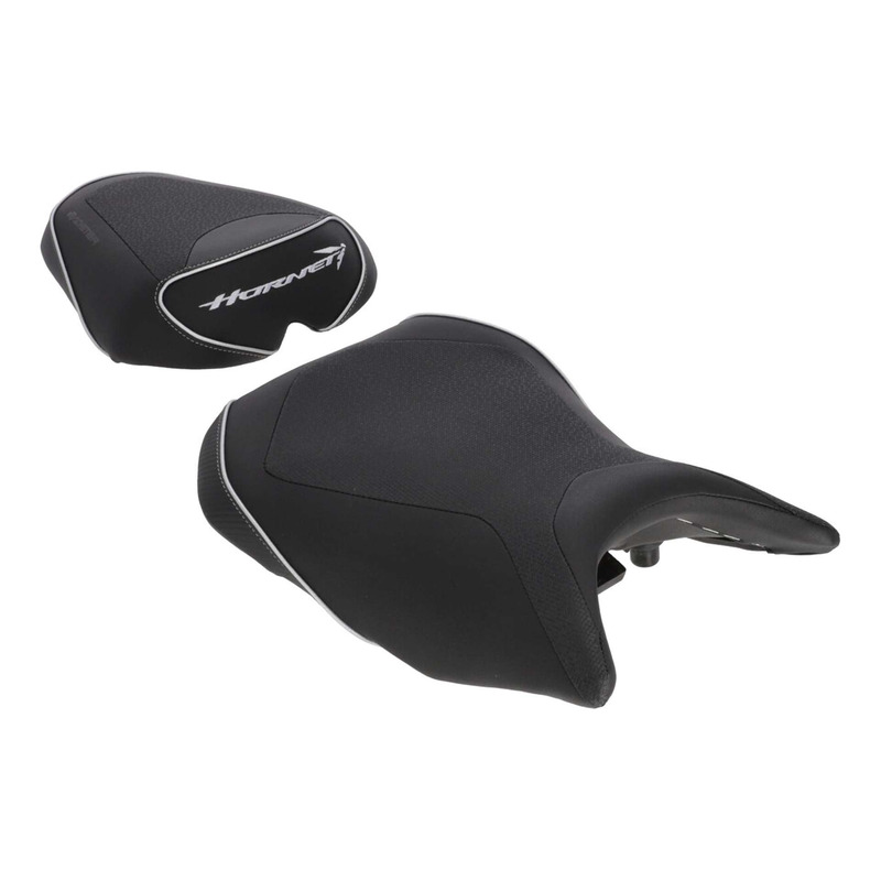 Selle confort complète Bagster SIT'N GO Honda CB 500/750 Hornet 23-26 noir/carbone/argent