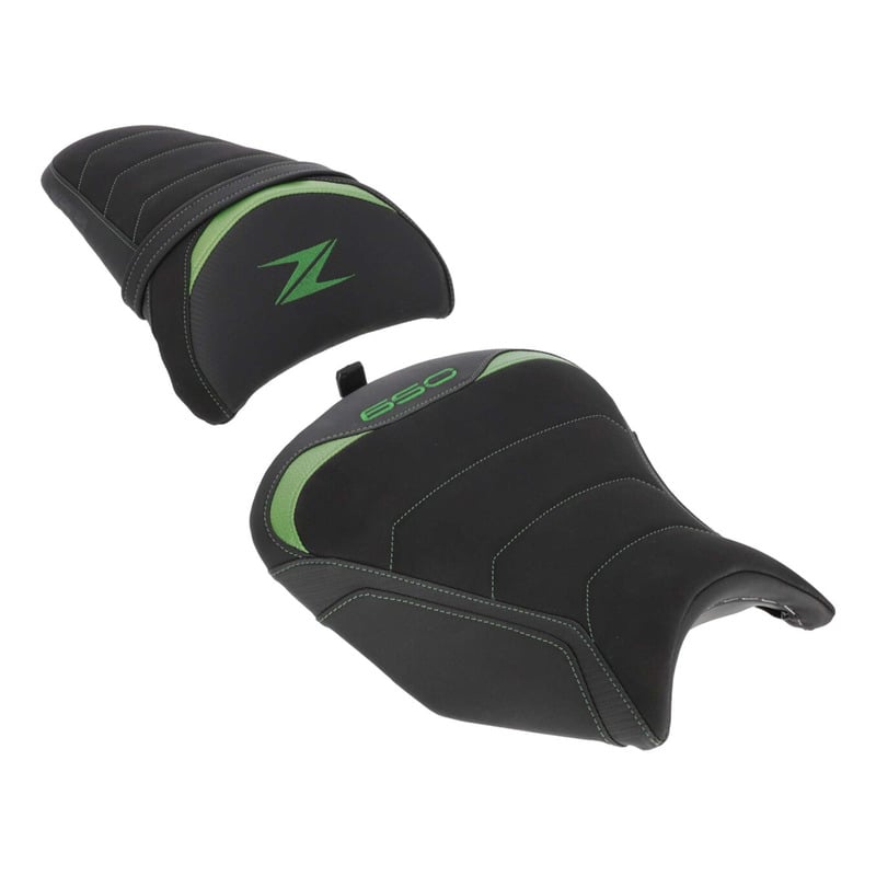 Selle confort complète Bagster SIT'N GO Kawasaki Z 650 20-26 noir/carbone/vert