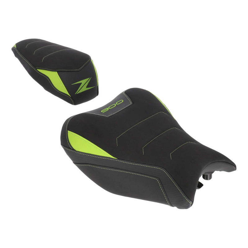 Selle confort complète Bagster SIT'N GO Kawasaki Z 900 20-24 noir/nubuk/vert celadon