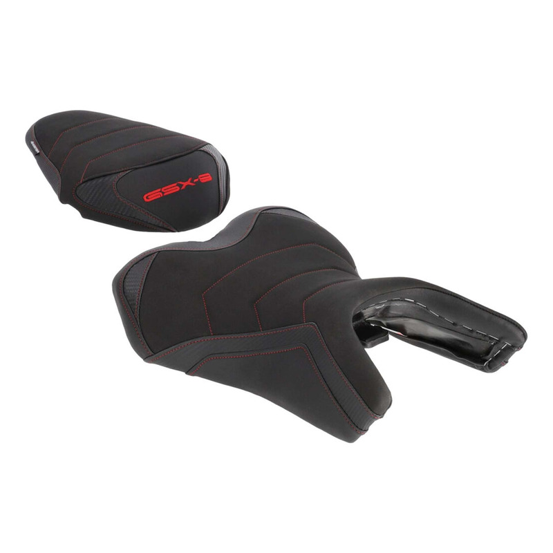 Selle confort complète Bagster SIT'N GO Suzuki GSX-8 S 23-26 noir/nubuk/rouge