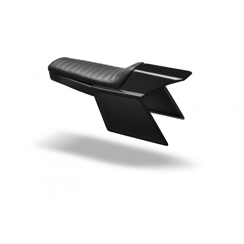 Selle flat track C. Racer PESCR5 noire coutures noires