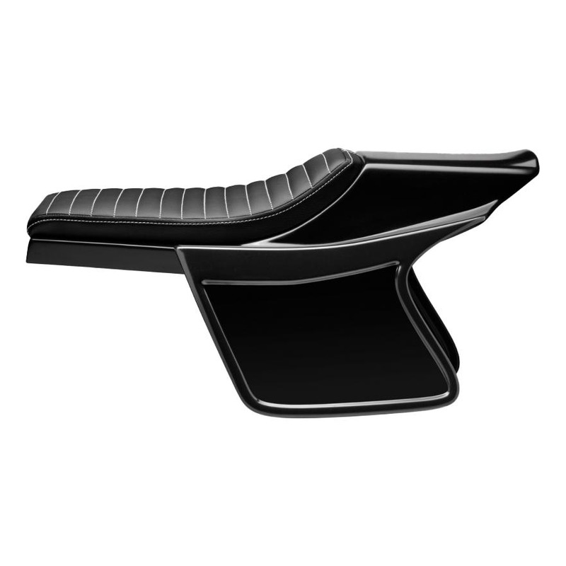 Selle flat track universelle C-RACER noire