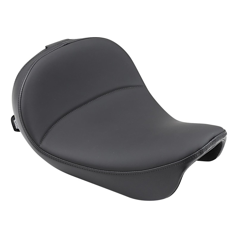 Selle solo Easy Glide Harley Davidson Dyna noir lisse