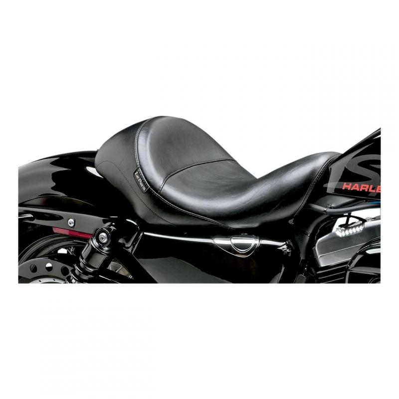 Selle solo Le Pera Aviator lisse Harley Davidson Sportster 04-20 compatible réservoir 12,5L