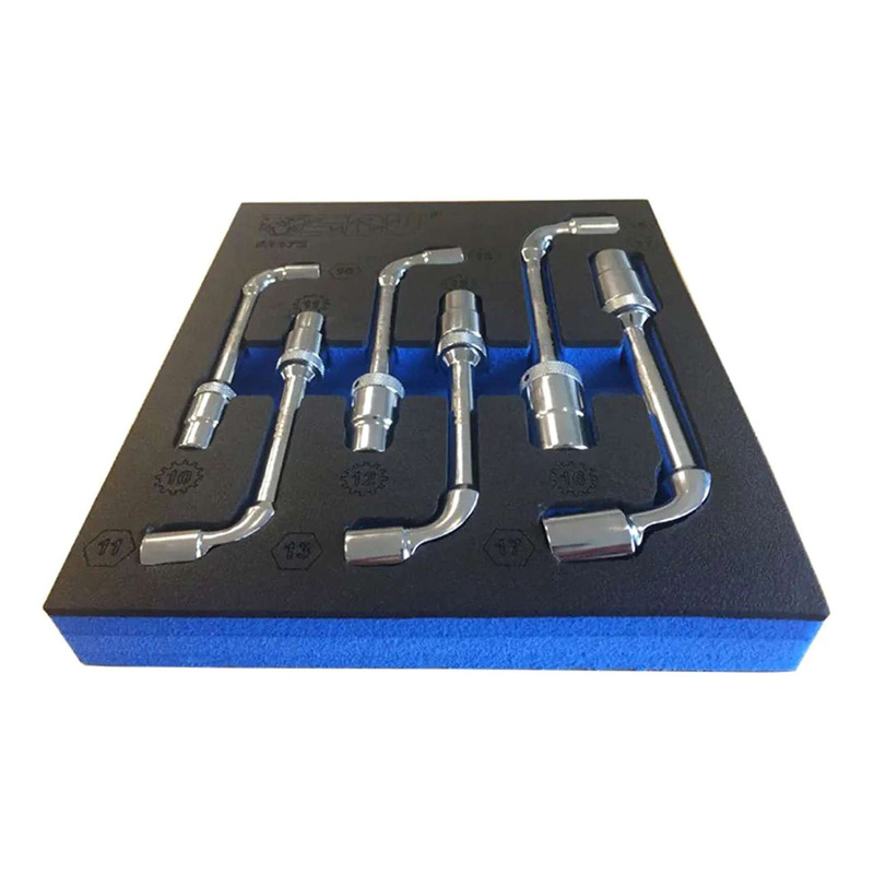 Set de clés à pipe avec cliquet SBV 6 pièces