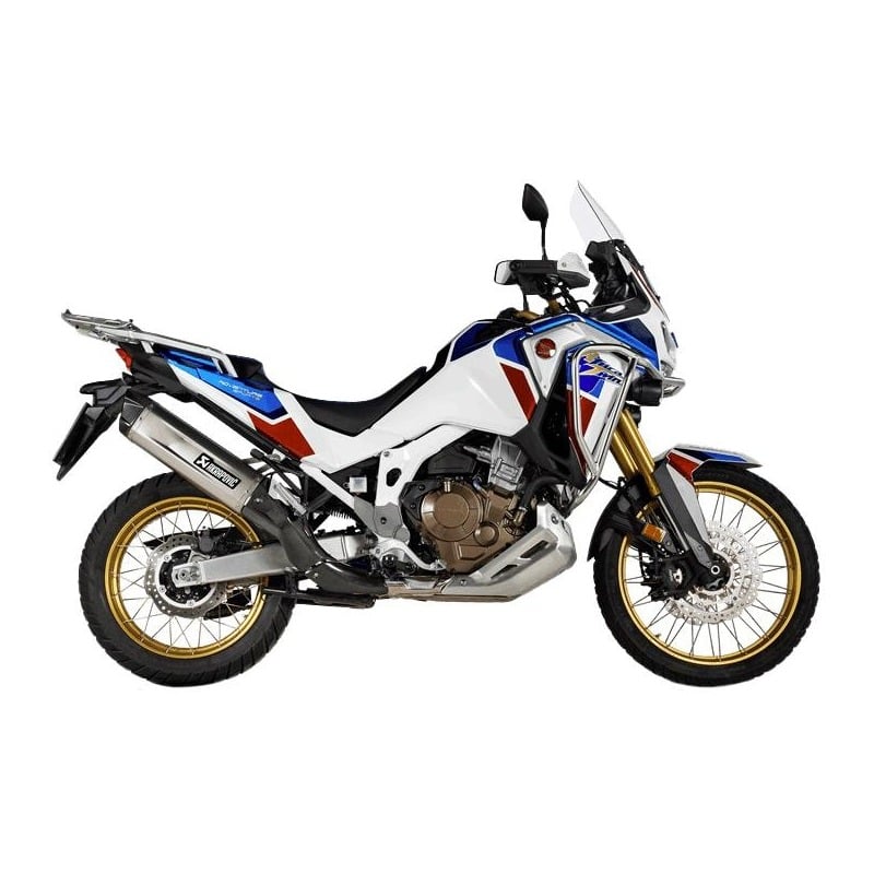 Silencieux Akrapovic titane embout carbone Honda CRF1100L Africa Twin 20-23