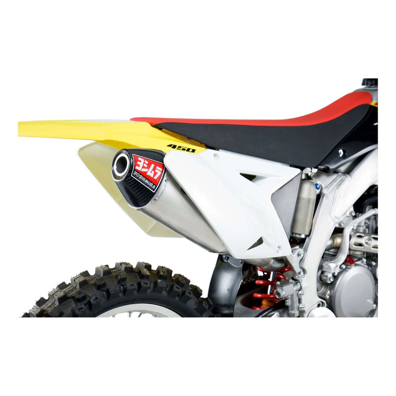 Silencieux d’Échappement de Rechange YOSHIMURA RS-4 Aluminium / Carbone pour Suzuki 450 RMZ 08-17