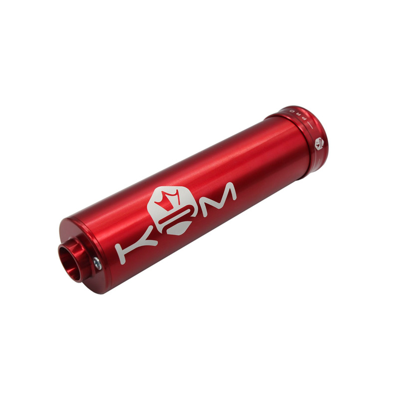 Silencieux d'échappement alu full rouge KRM Pro Ride 50-70cc