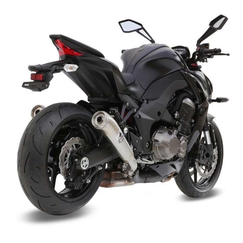 Silencieux double MIVV Ghibli inox Kawasaki Z1000 14-
