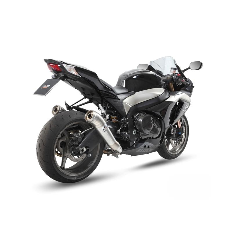 Silencieux double MIVV Ghibli inox Suzuki GSX-R1000 09-11