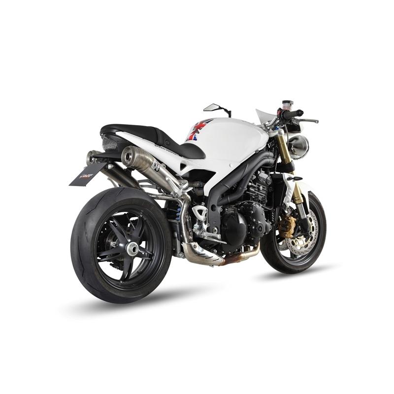 Silencieux double MIVV Ghibli inox Triumph Speed Triple 07-10