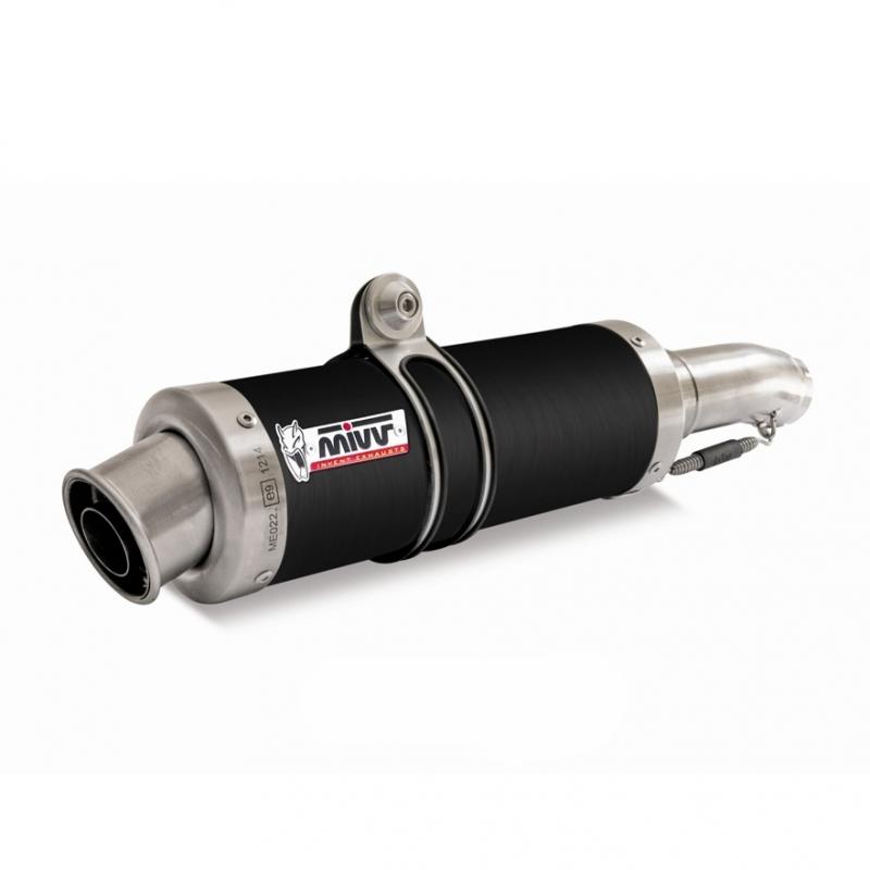 Silencieux double MIVV GP Steel Black Suzuki GSX-R1000 09-11