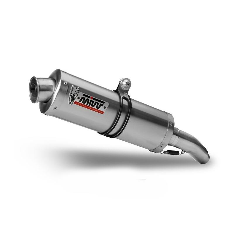 Silencieux double MIVV Oval inox Aprilia RSV1000 / Tuono 04-08