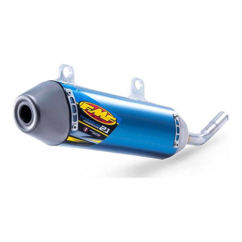 Silencieux FMF Powercore 2.1 titane bleu KTM SX 250 11-16