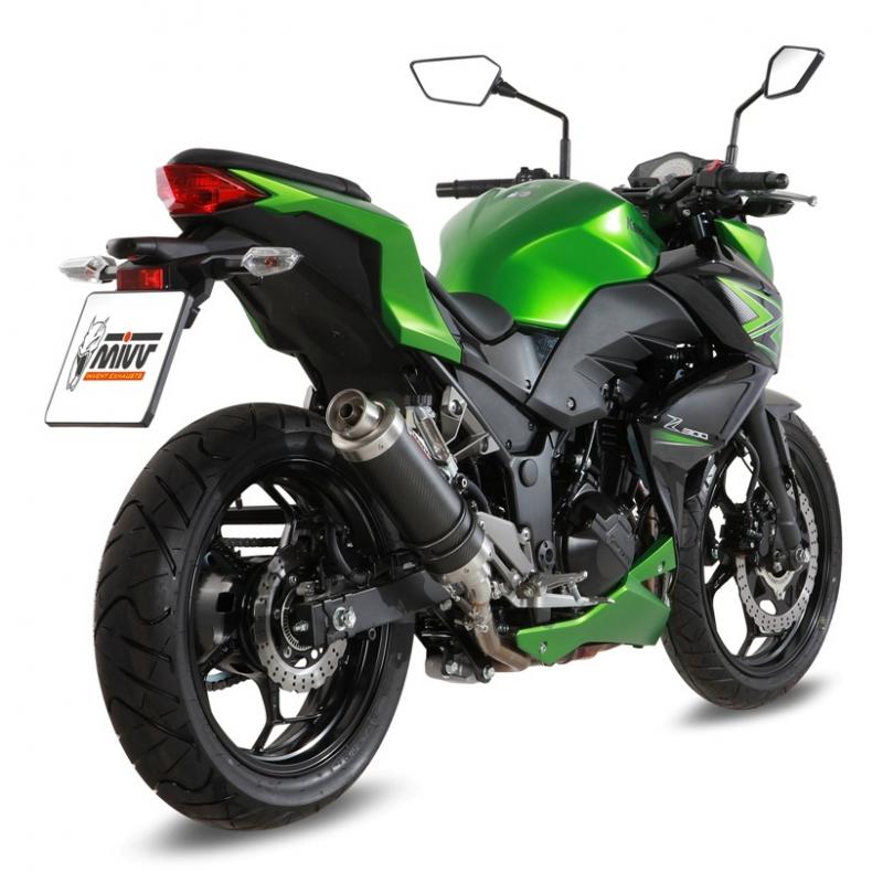 Silencieux homologué MIVV GP carbone Kawasaki Z300 15-