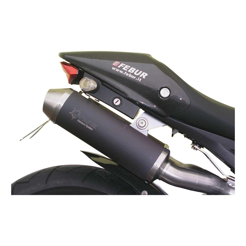 Silencieux homologués SPARK rond dark pour Ducati Monster 696 08-14 p