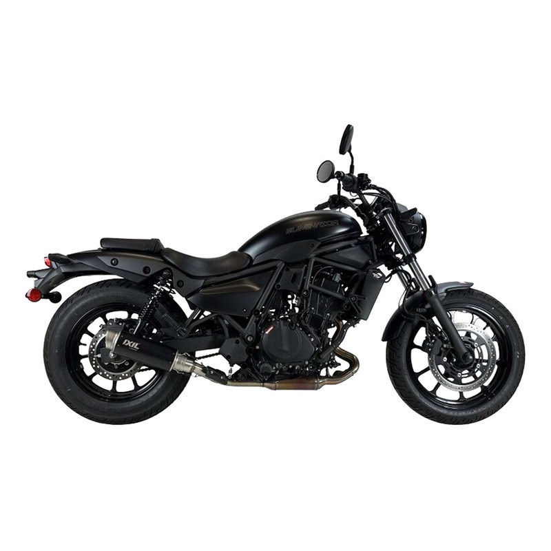 Silencieux Ixil RC3B Race Xtrem Kawasaki Eliminator 500 24-25 inox/noir mat