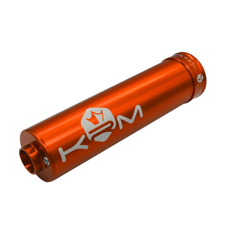 Silencieux d'échappement alu full orange KRM Pro Ride 70-90cc