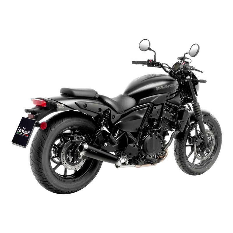 Silencieux Leovince Classic Racer Inox noir Kawasaki Eliminator 500 24
