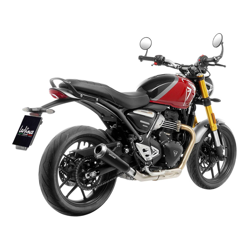 Silencieux Leovince GP One Inox noir Triumph Speed 400 24-25