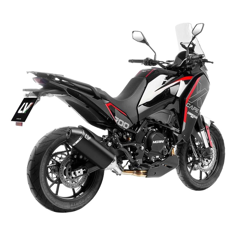 Silencieux Leovince LV-14 inox noir Moto Morini X-Cape 700 25-26