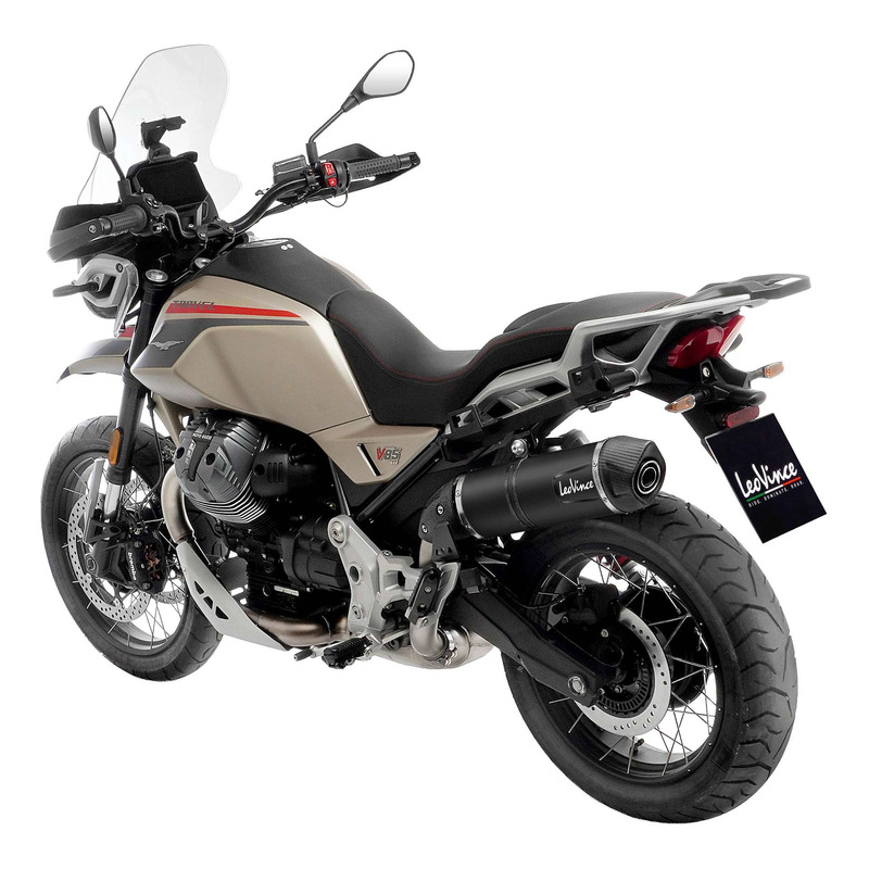 Silencieux Leovince LV One Evo Black Edition Moto Guzzi V85 TT 19-25