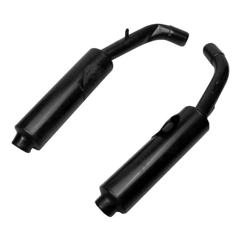 Silencieux Marving Cylindrique Ø 114 noirs Honda CBR 1000 F 93-95 (pa