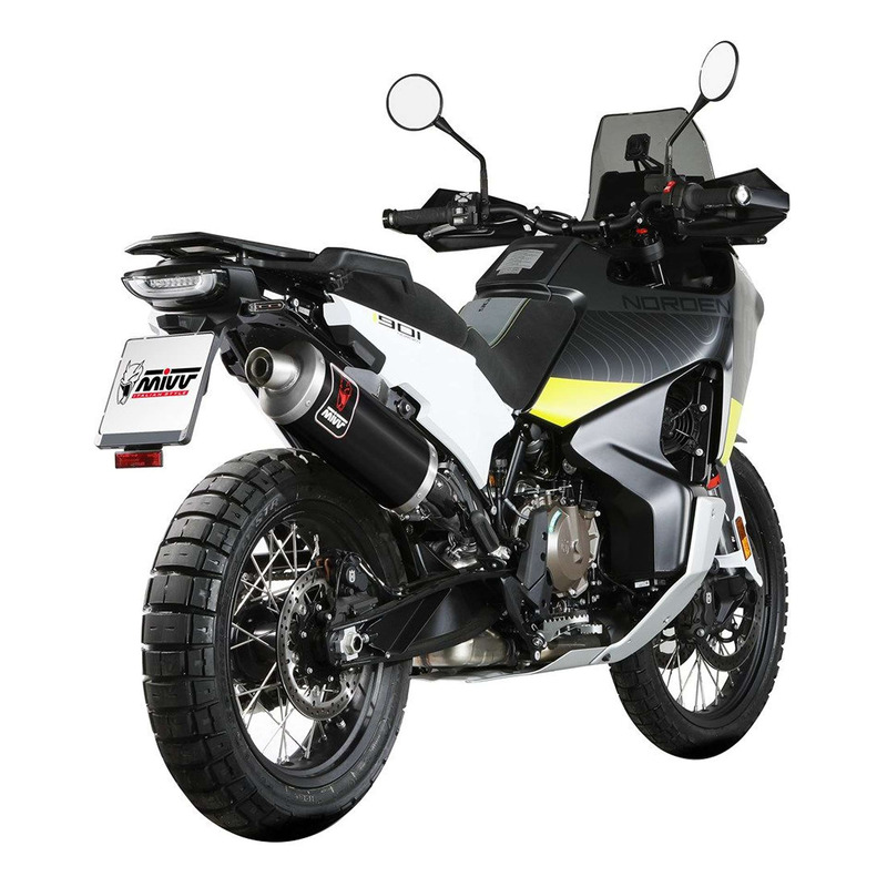 Silencieux MIVV Dakar inox noir Husqvarna Norden 901 22-24