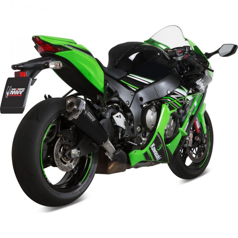 Silencieux Mivv Delta Race inox noir Kawasaki ZX-10R 17-18