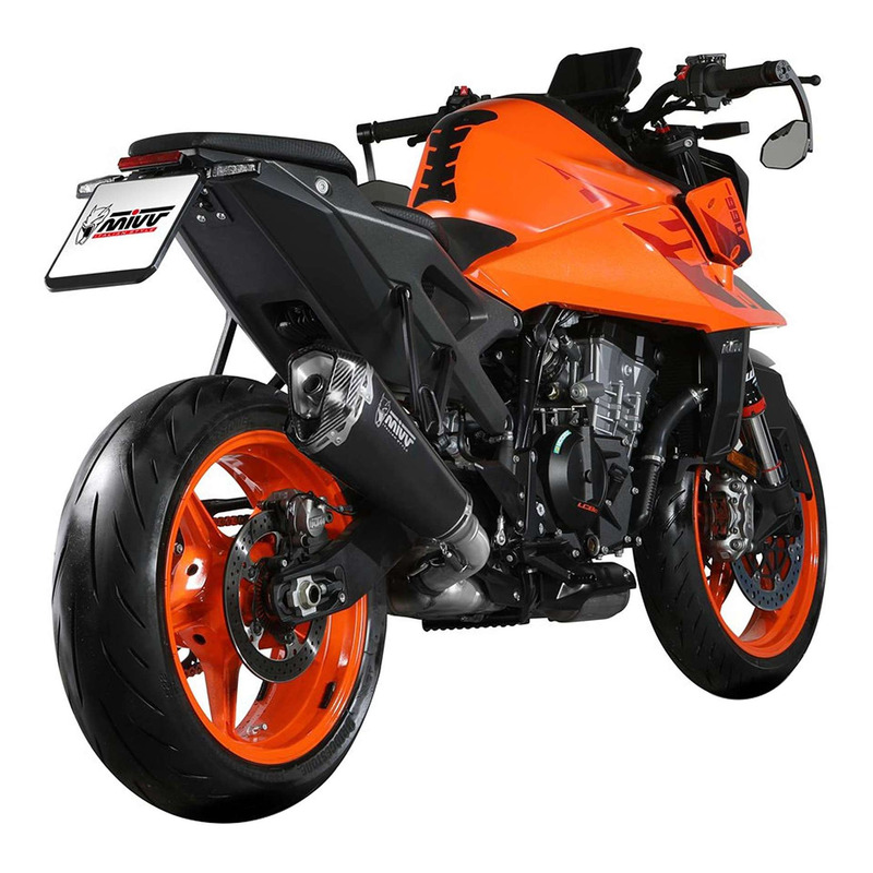 Silencieux Mivv Delta Race inox noir KTM Duke 990 Duke 24-25