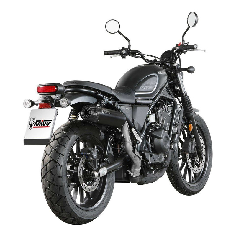 Silencieux Mivv HR-1 inox noir/carbone Honda CL 500 23-24