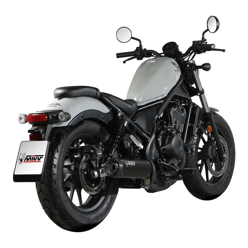 Silencieux Mivv HR-1 inox noir/carbone Honda CMX 500 Rebel 22-24