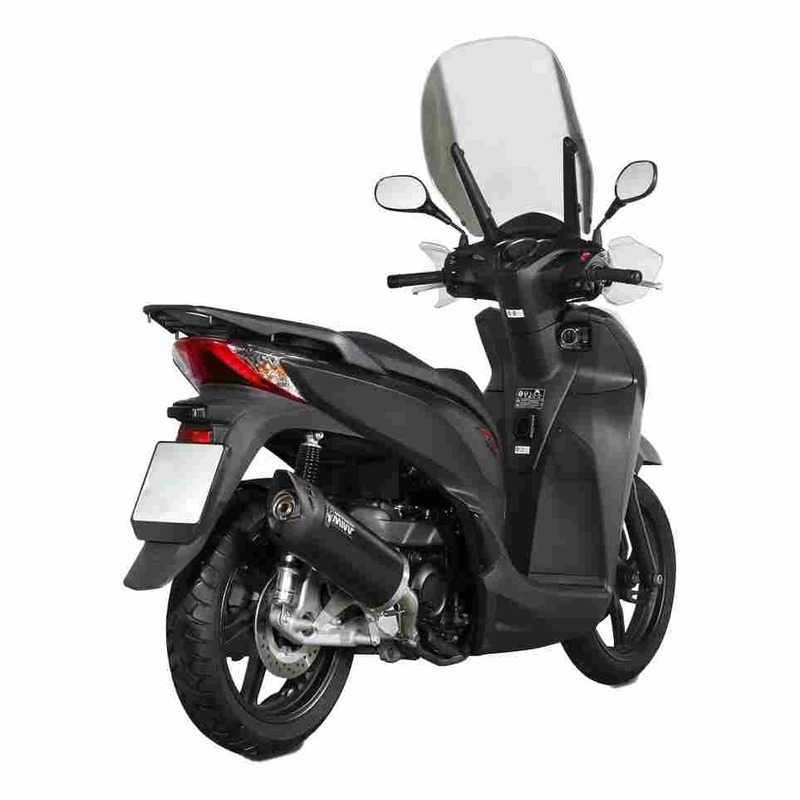 Silencieux MIVV Mover inox noir Honda SH 300 15-20