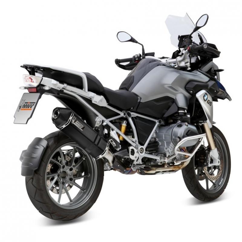 Silencieux MIVV Speed Edge inox brossé noir BMW R 1200 GS 13-18