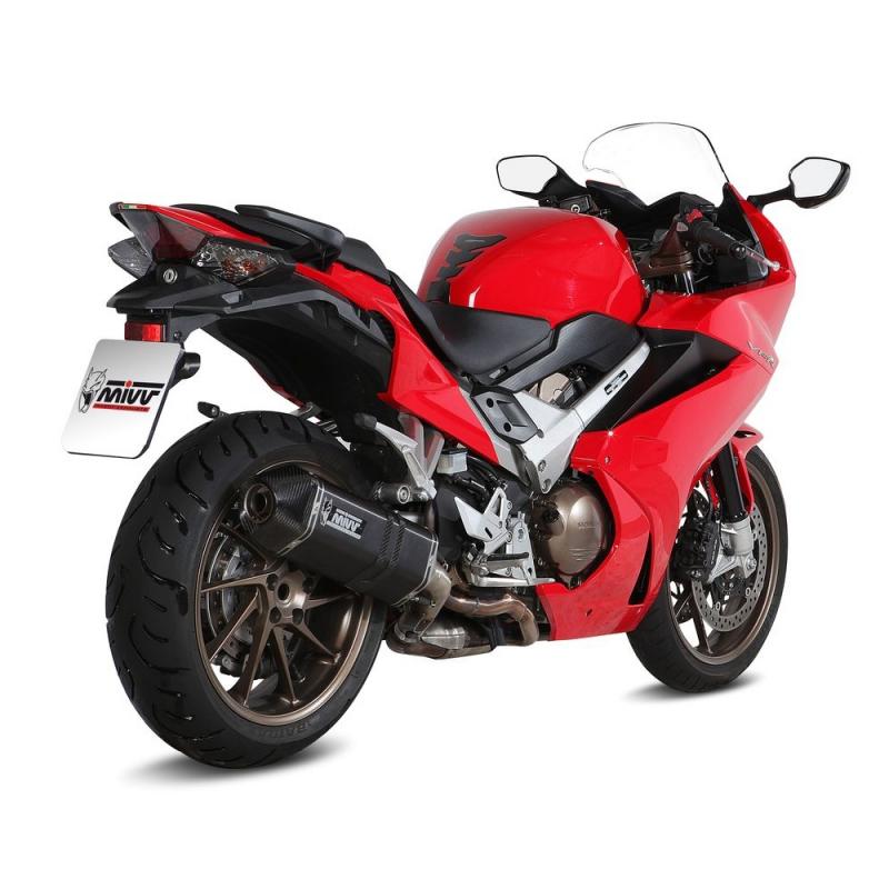 Silencieux Mivv Speed Edge inox noir Honda VFR 800 F 14-17