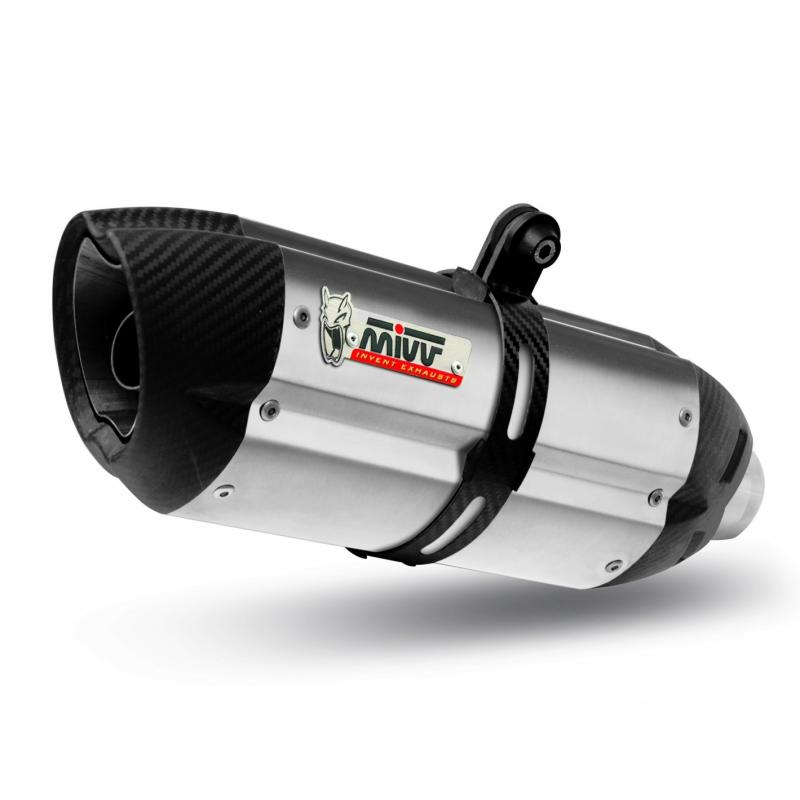 Silencieux MIVV Suono inox casquette carbone BMW R1200GS 13-18